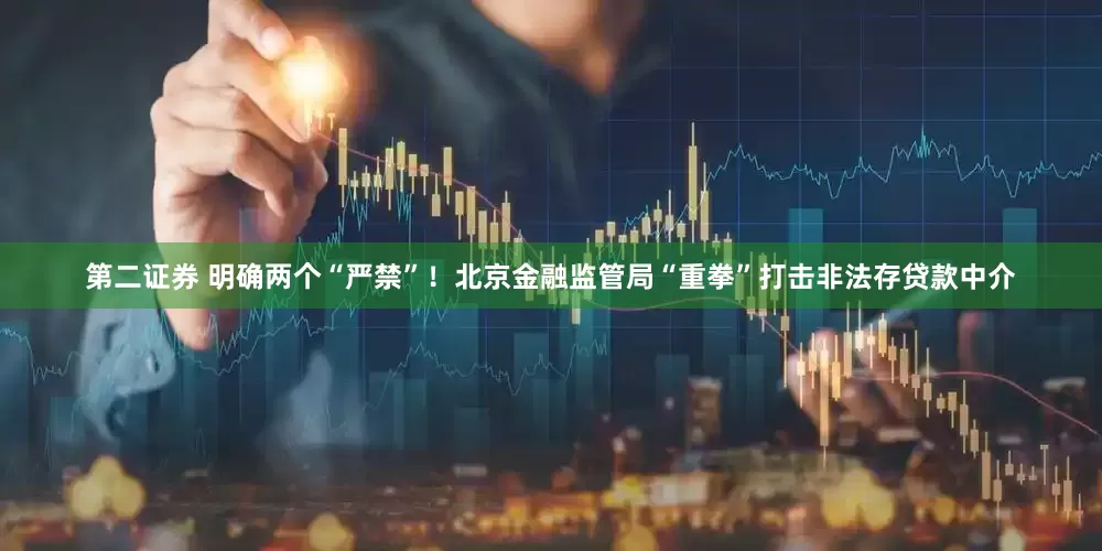 第二证券 明确两个“严禁”！北京金融监管局“重拳”打击非法存贷款中介