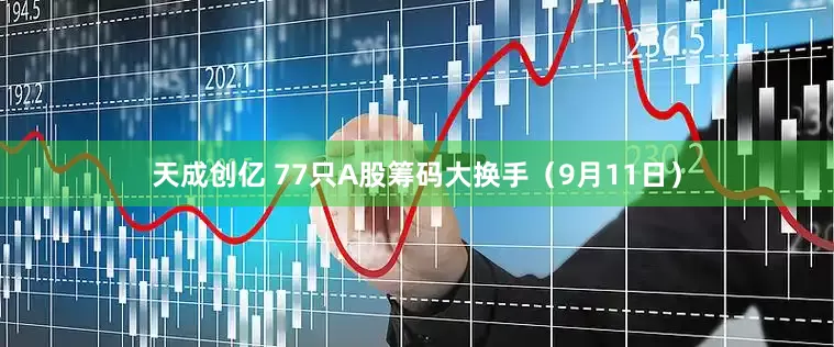 天成创亿 77只A股筹码大换手（9月11日）